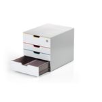 Durable Varicolor Mix Safe 4 Drawer Storage Organiser A4+ 762627