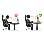 Durable Felt Monitor Riser Stand EFFECT Charcoal 508158