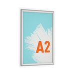 Durable Aluminium Snap Frame Notice Holder A2 Silver 500823