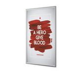 Durable Aluminium Snap Frame Notice Holder A1 Silver 500923