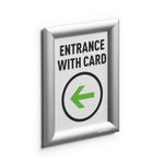 Durable Aluminium Snap Frame Notice Holder A5 Silver 479523