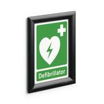 Durable Aluminium Snap Frame Notice Holder A5 Black 479501