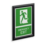 Durable Aluminium Snap Frame Notice Holder A4 Black 479601