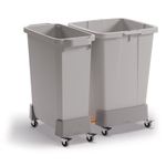 Durable 60L Linkable Bin Trolley Modular Waste Trolley For Durabin Bins 334037