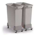 Durable 60L Linkable Bin Trolley Modular Waste Trolley For Durabin Bins 334037