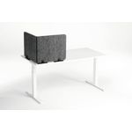 Durable Recycled Felt Desk Divider Panel 120cm Grey 313458