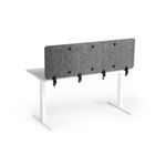 Durable Recycled Felt Desk Divider Panel 160cm Grey 313558