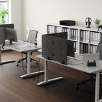 Durable Recycled Felt Desk Divider Panel 160cm Grey 313558