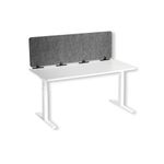 Durable Recycled Felt Desk Divider Panel 160cm Grey 313558