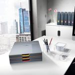 Durable Varicolor Magazine Storage Rack A4 Grey (Pack of 5) 770657