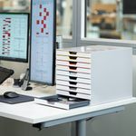 Durable VARICOLOR Desktop Organiser 10 Drawer Colour Coded Modular Storage A4+ 763027