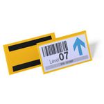 Durable Magnetic Document Pocket 150x67mm Yellow (Pack of 50) 174204