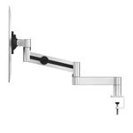 Durable Monitor Mount PRO for 1 Screen Up to 27 Inch with Desk Clamp Attachment 508323