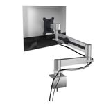 Durable Monitor Mount PRO for 1 Screen Up to 27 Inch with Desk Clamp Attachment 508323