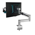 Durable Monitor Mount PRO for 1 Screen Up to 27 Inch with Desk Clamp Attachment 508323