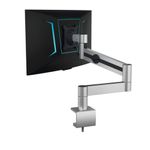 Durable Monitor Mount PRO for 1 Screen Up to 27 Inch with Desk Clamp Attachment 508323