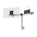 Durable Monitor Mount PRO for 1 Screen Up to 27in 1 Tablet Up to 13in + Desk Clamp Attachment 508723