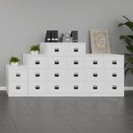 Steel 2 drawer contract filing cabinet 711mm high - white