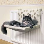 Danish Design Cat Kumfy Kradle Radiator Pet Bed Wide Cream KKW