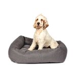 Danish Design Antibacterial Snuggle Dog/Pet Bed Medium Grey ABGYSM