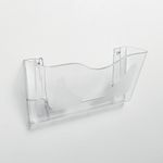 Deflecto SteriTouch Wall Pocket Landscape Clear CP074STCRY