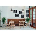 Securit Square Chalkboards Frameless XXL 400x2x400mm (Pack of 6) FB-XXL