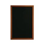 Deflecto Wall Mounted Chalkboard 300x400mm Teak WCB-30-40-TE