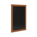 Deflecto Wall Mounted Chalkboard 300x400mm Teak WCB-30-40-TE