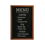 Deflecto Wall Mounted Chalkboard 400x600mm Teak WCB-40-60-TE