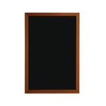 Deflecto Wall Mounted Chalkboard 400x600mm Teak WCB-40-60-TE