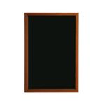 Deflecto Wall Mounted Chalkboard 600x800mm Teak WCB-60-80-TE