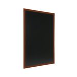 Deflecto Wall Mounted Chalkboard 600x800mm Teak WCB-60-80-TE