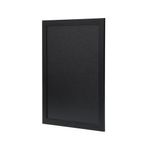 Deflecto Wall Mounted Chalkboard 300x400mm Black WCB-30-40-BLK