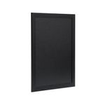 Deflecto Wall Mounted Chalkboard 400x600mm Black WCB-40-60-BLK
