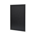 Deflecto Wall Mounted Chalkboard 400x600mm Black WCB-40-60-BLK