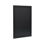 Deflecto Wall Mounted Chalkboard 600x800mm Black WCB-60-80-BLK