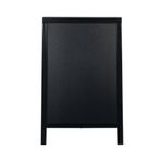 Deflecto Double Sided Pavement A Frame Chalkboard 850x545x560mm Black PACB-85-BLK