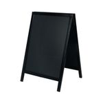 Deflecto Double Sided Pavement A Frame Chalkboard 850x545x560mm Black PACB-85-BLK