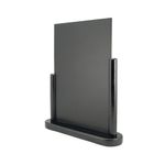 Deflecto Double Sided Large Countertop Chalkboard Information Display Black TCB-LG-BLK