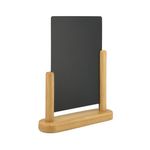 Deflecto Double Sided Large Countertop Chalkboard Information Display Teak TCB-LG-TE