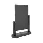 Deflecto Double Sided Small Countertop Chalkboard Information Display Black TCB-SM-BLK