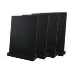 Deflecto Double Sided A4 Countertop Chalkboard Information Display Black (Pack of 4) TCB-A4-BLKX4