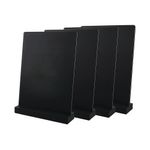 Deflecto Double Sided A5 Countertop Chalkboard Information Display Black (Pack of 4) TCB-A5-BLKX4