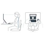 Oryx Evo D Ergonomic Laptop Stand with In-Line Document Holder ST104111