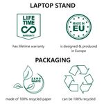 Oryx Evo D Ergonomic Laptop Stand with In-Line Document Holder ST104111