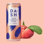 Dash Water Sparkling Water Peach 330ml Can (Pack of 12) DBL004