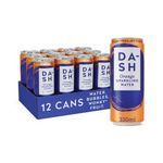 Dash Water Sparkling Water Orange 330ml Can Pack of 12 DBL009
