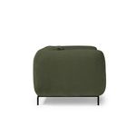 Ebony single sofa chair in olive green