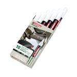 Edding E-50 Water-Based Paint Marker Medium White (Pack of 10) 4-50-049/10