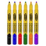 Show-me Flipchart Markers Bullet-Tip Assorted (Pack of 6) FCM6A